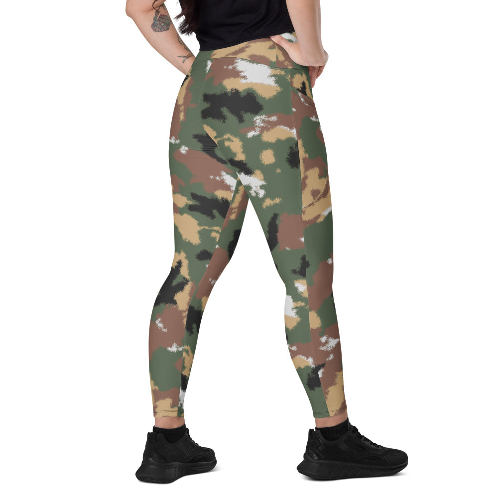 Italian Navy Special Operations Group COMSUBIN CAMO Leggings with pockets - 2XS - Womens With Pockets