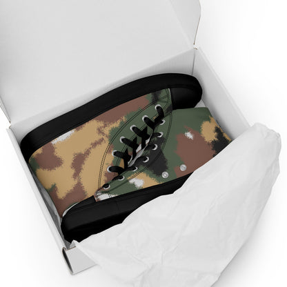 Italian Navy Special Operations Group COMSUBIN CAMO Men’s high top canvas shoes - Mens High Top Canvas Shoes