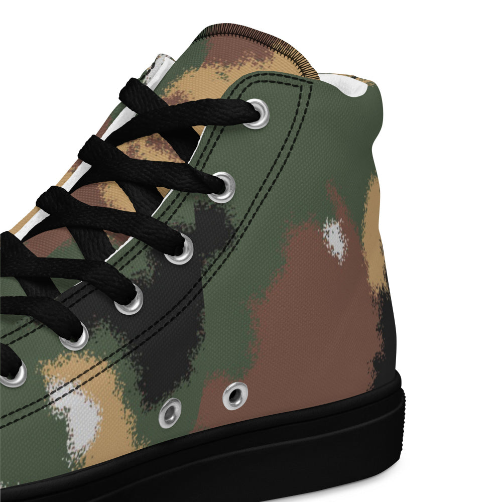 Italian Navy Special Operations Group COMSUBIN CAMO Men’s high top canvas shoes - Mens High Top Canvas Shoes