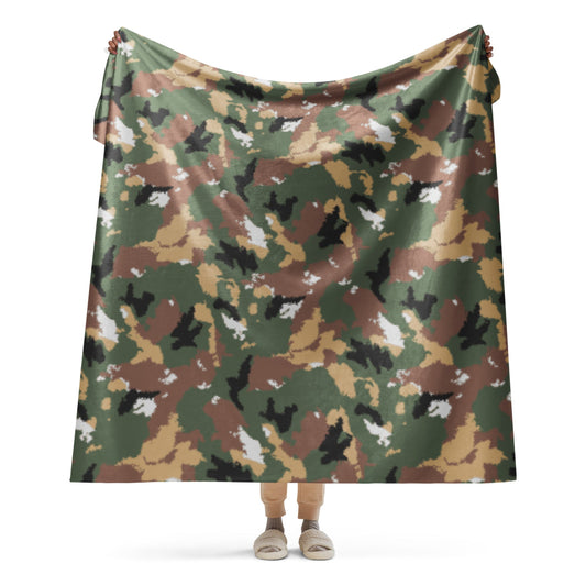 Italian Navy Special Operations Group COMSUBIN CAMO Sherpa blanket - 60″×80″