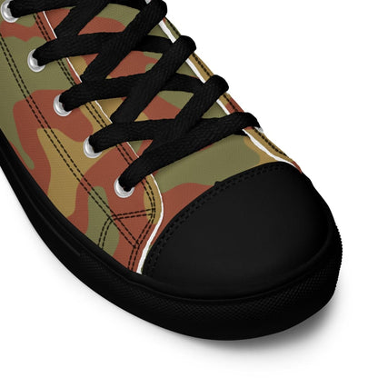 Italian Telo Mimetico Desert CAMO Mens high top canvas shoes - High Top Canvas Shoes