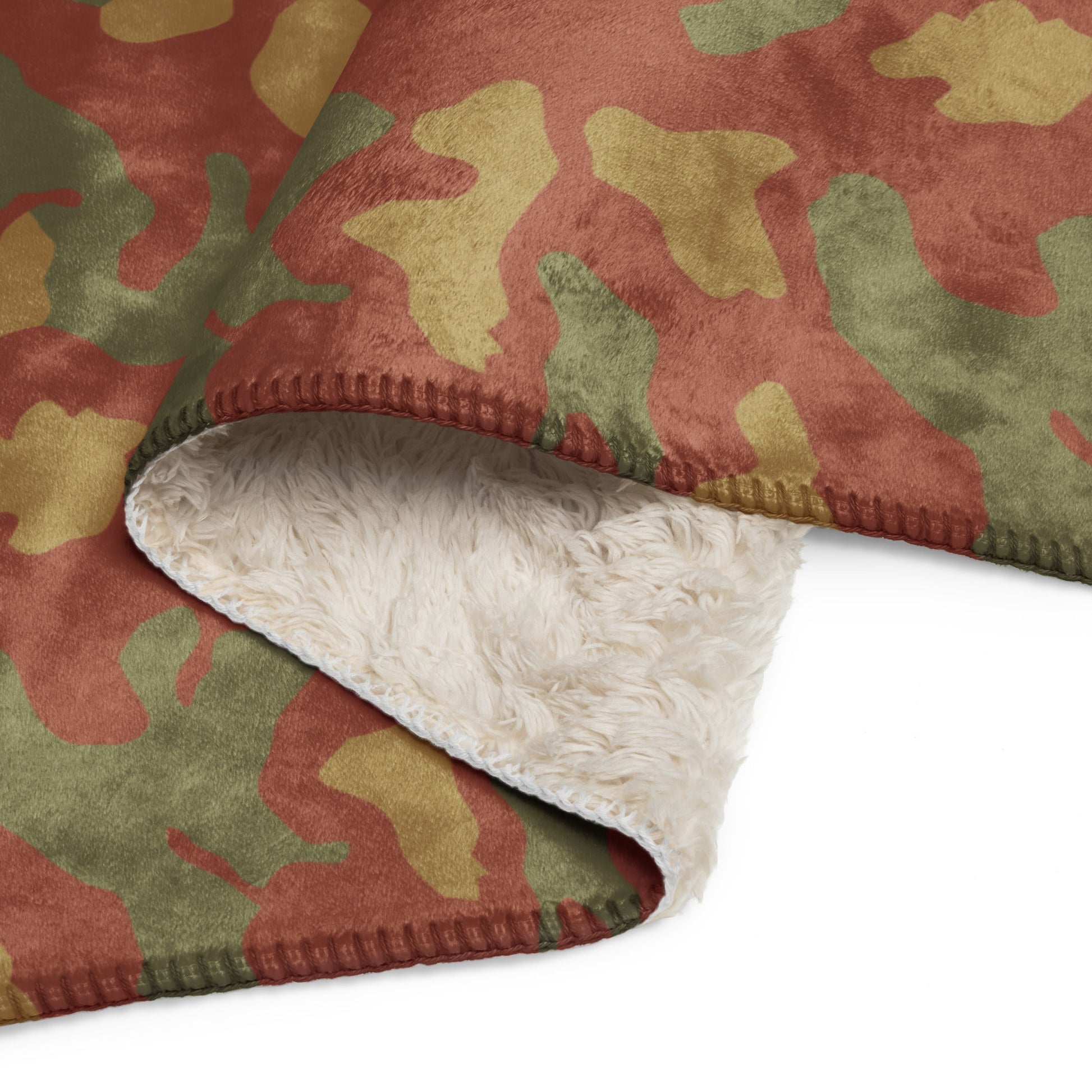 Italian Telo Mimetico Desert CAMO Sherpa blanket - Blankets
