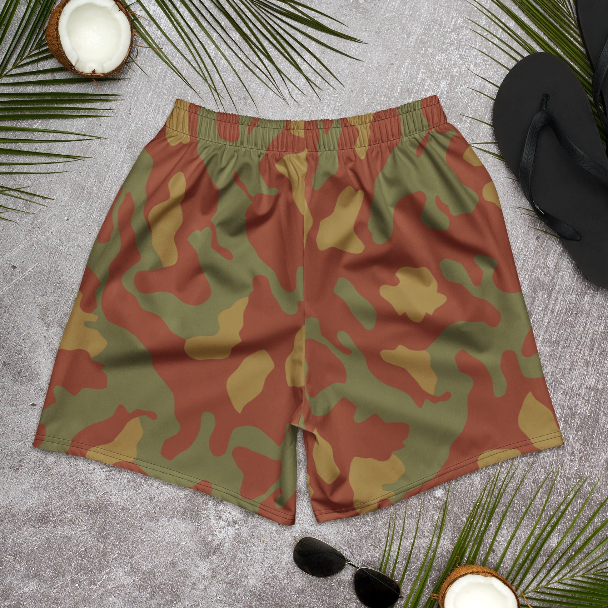 Italian Telo Mimetico Desert CAMO Unisex Athletic Long Shorts