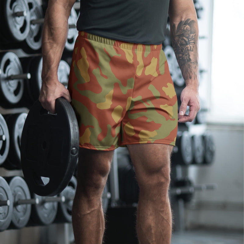 Telo Mimetico Desert CAMO Unisex Athletic Long Shorts - XS