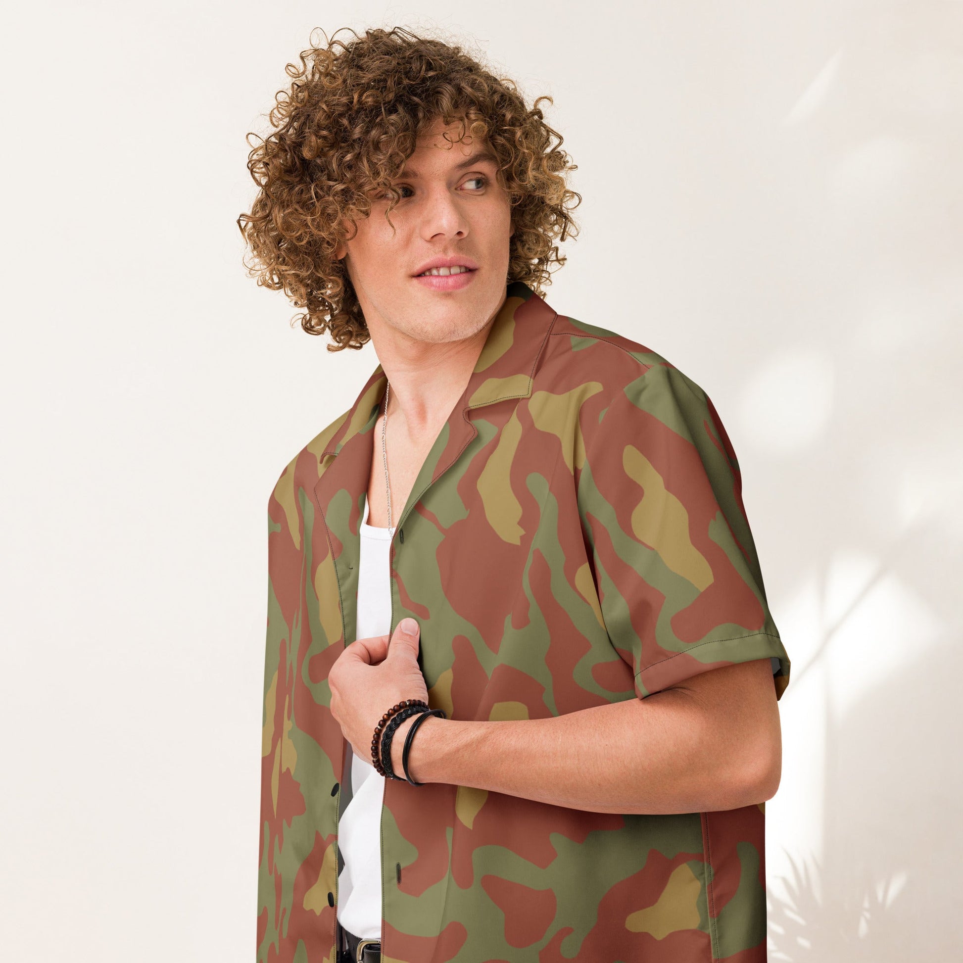 Italian Telo Mimetico Desert CAMO Unisex button shirt - Button Shirts
