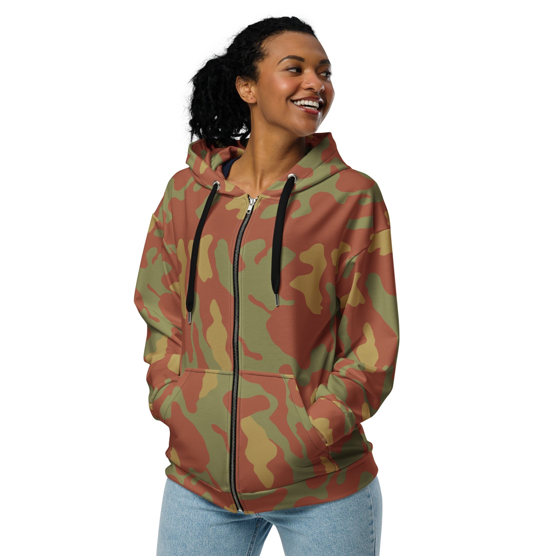 Italian Telo Mimetico Desert CAMO Unisex zip hoodie - Zip Hoodies