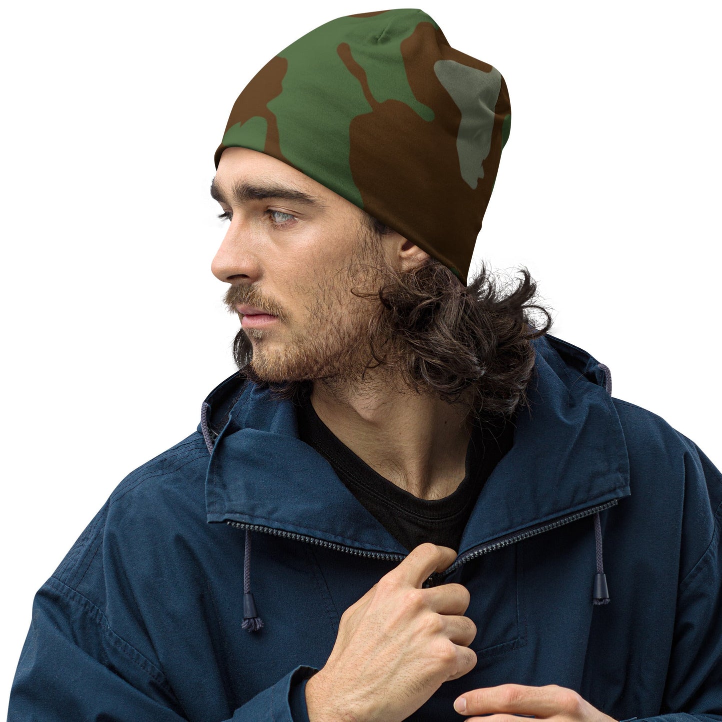 Italian Telo Mimetico Woodland CAMO Beanie - Beanies