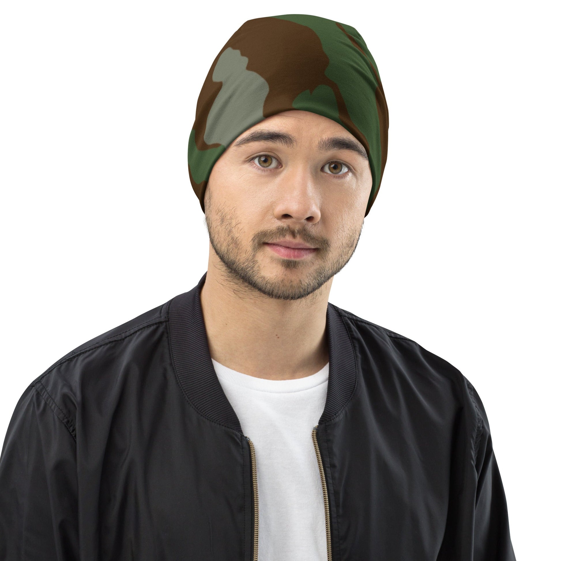 Italian Telo Mimetico Woodland CAMO Beanie - S - Beanies