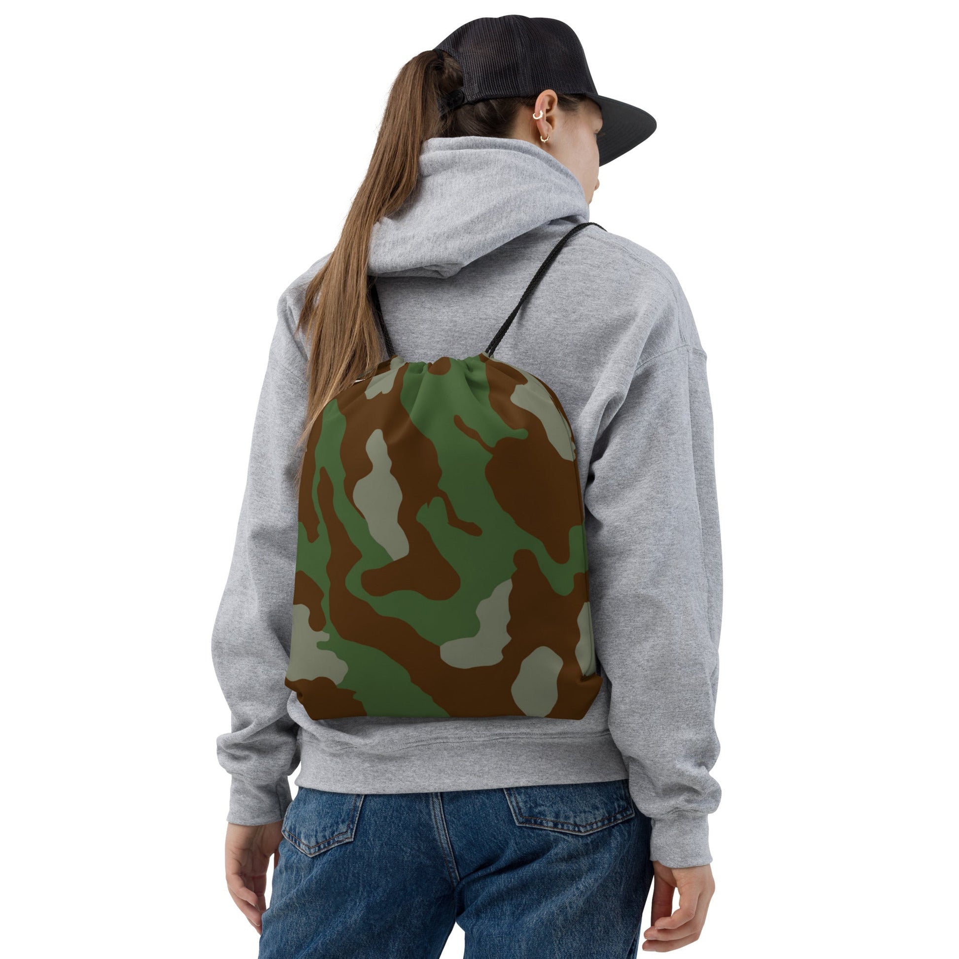 Italian Telo Mimetico Woodland CAMO Drawstring Bag - Bags
