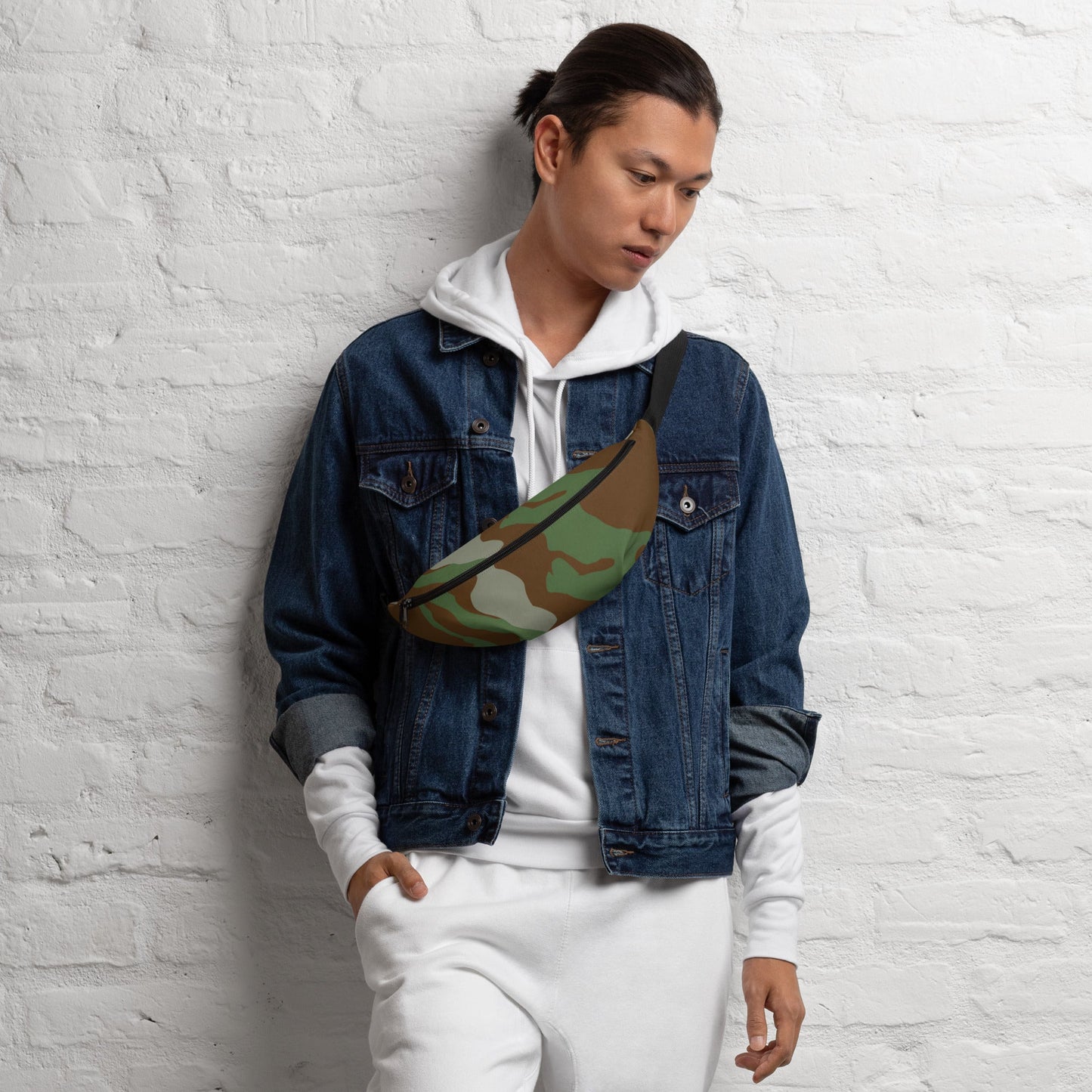 Italian Telo Mimetico Woodland CAMO Fanny Pack - Packs