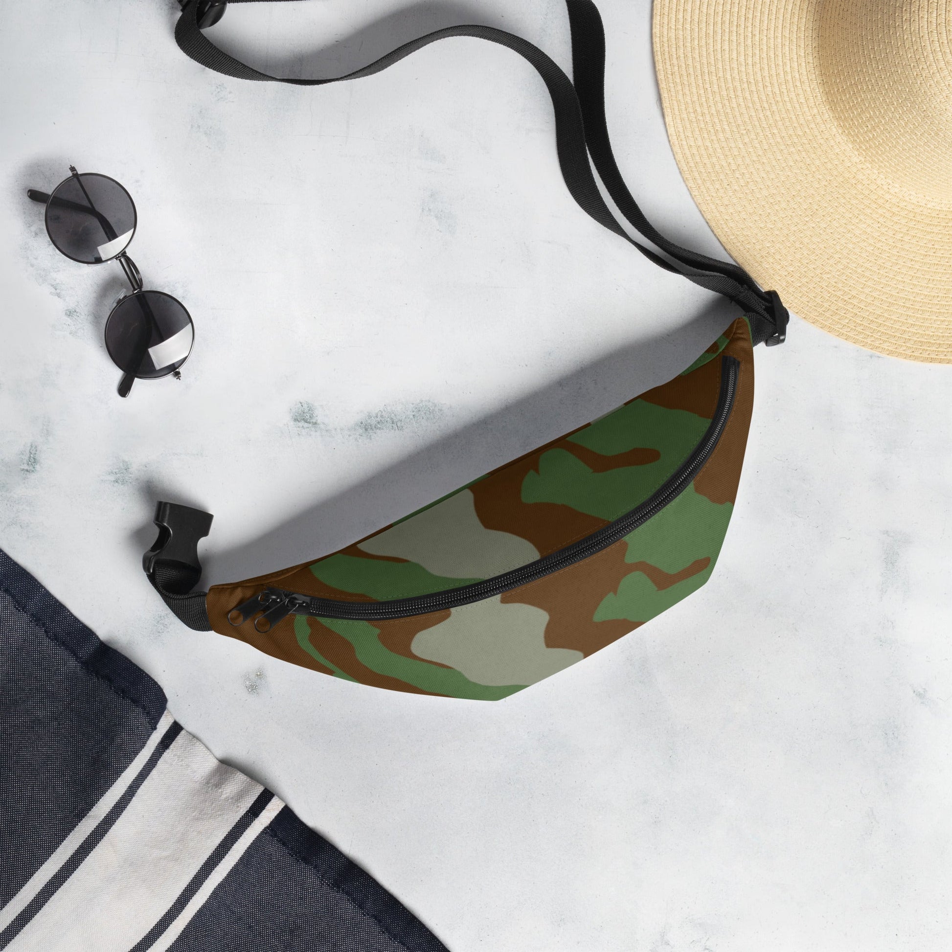 Italian Telo Mimetico Woodland CAMO Fanny Pack - Packs