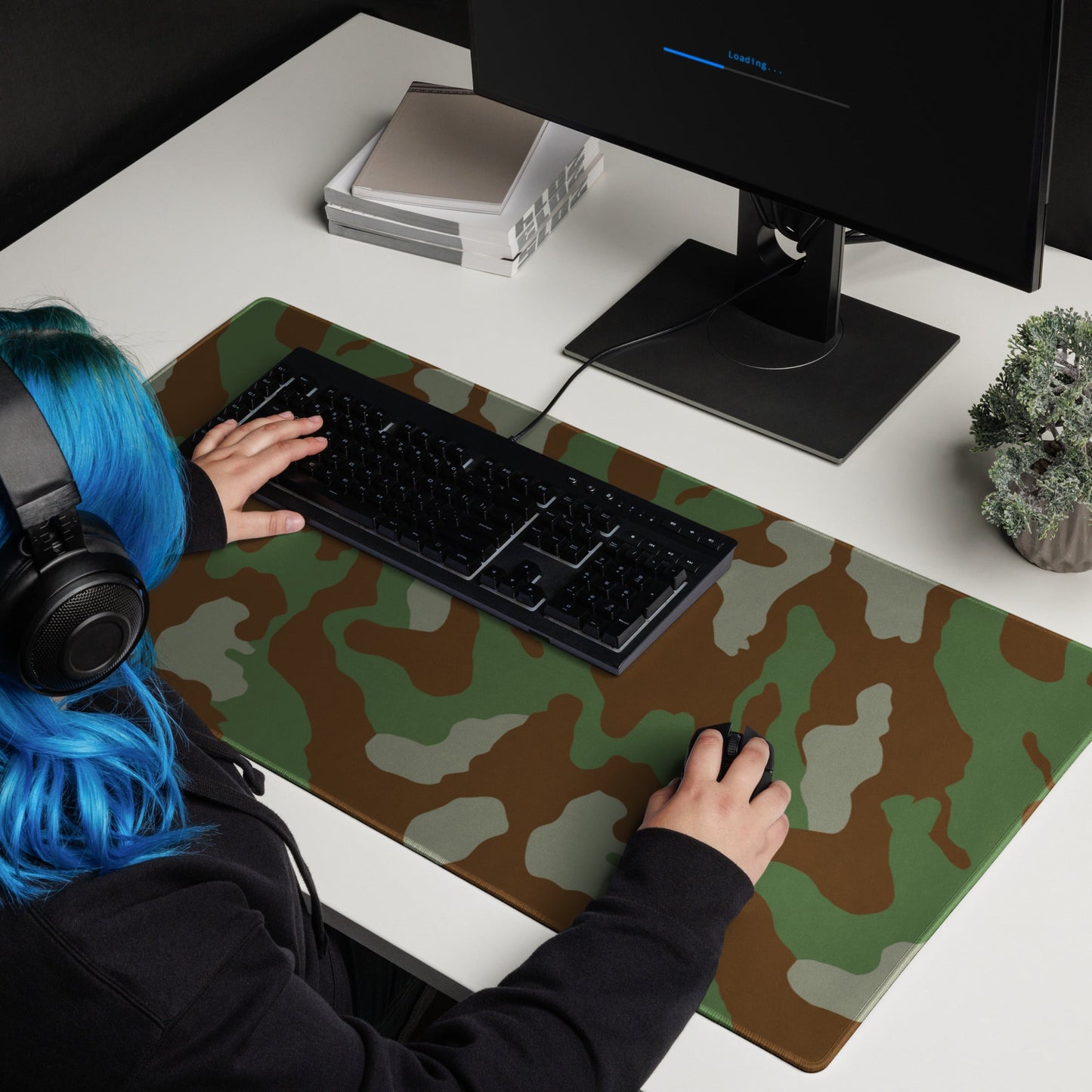 Italian Telo Mimetico Woodland CAMO Gaming mouse pad - Mouse Pads