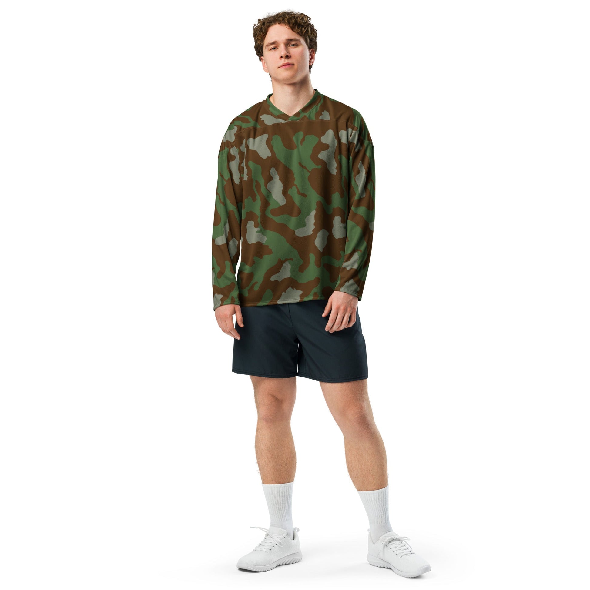 Italian Telo Mimetico Woodland CAMO hockey fan jersey - Hockey Jerseys