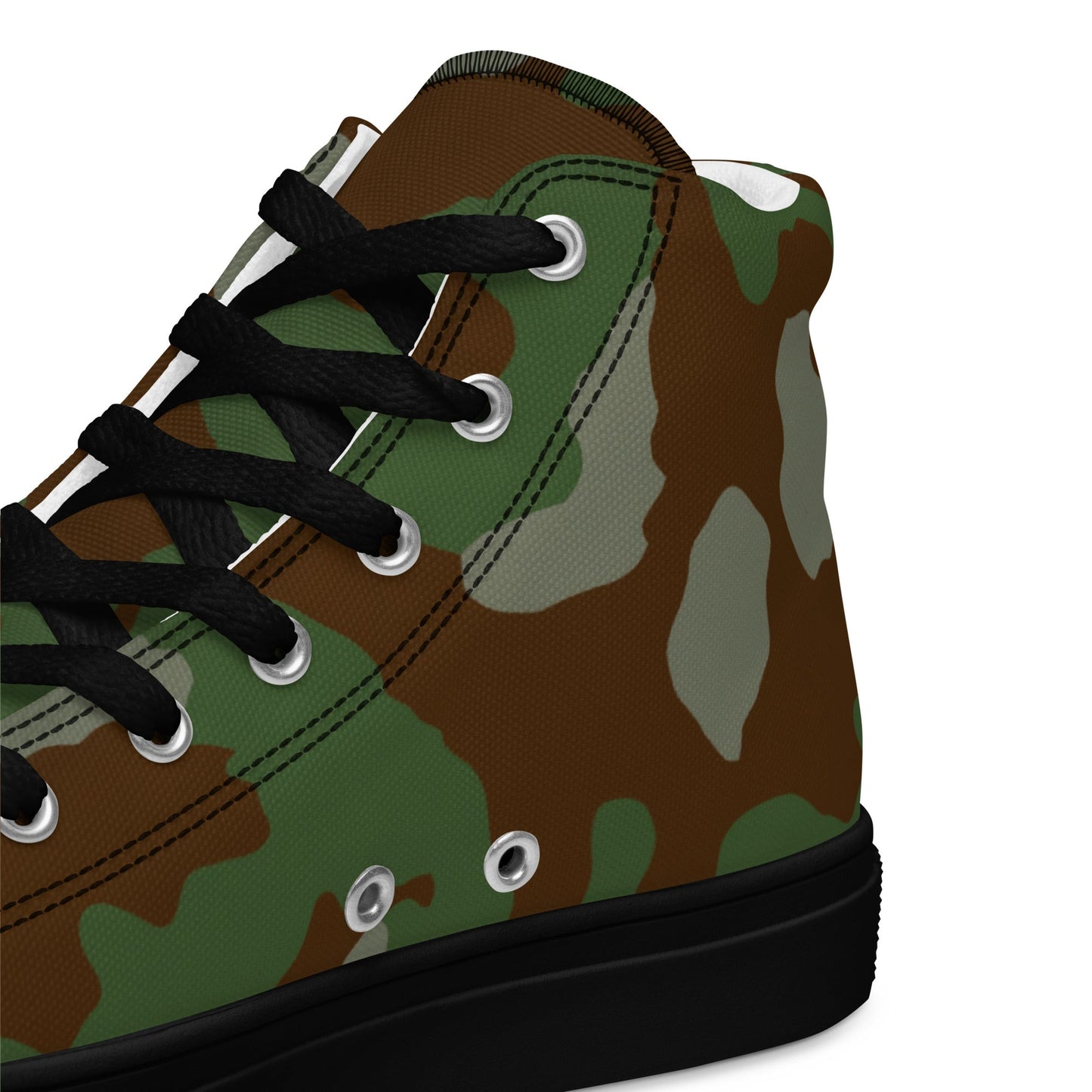 Italian Telo Mimetico Woodland CAMO Mens High-Top Canvas Shoes