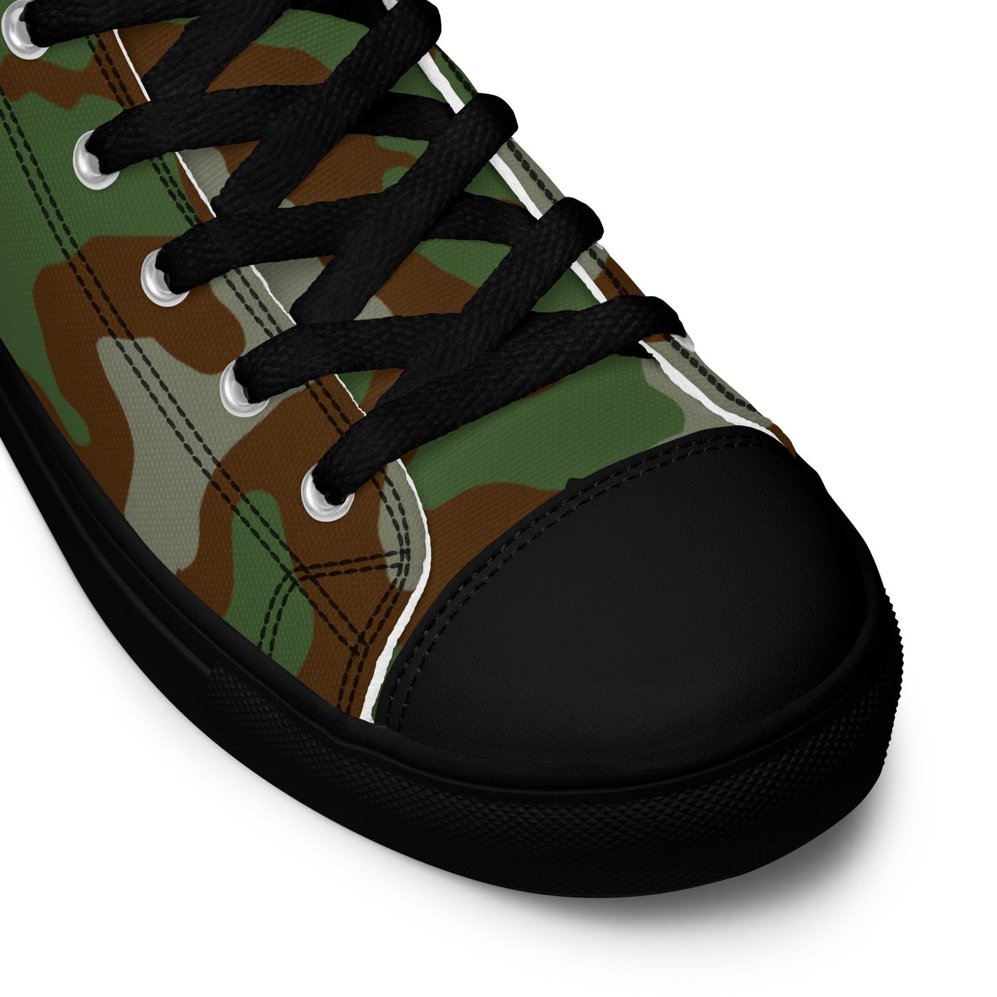 Italian Telo Mimetico Woodland CAMO Mens High-Top Canvas Shoes