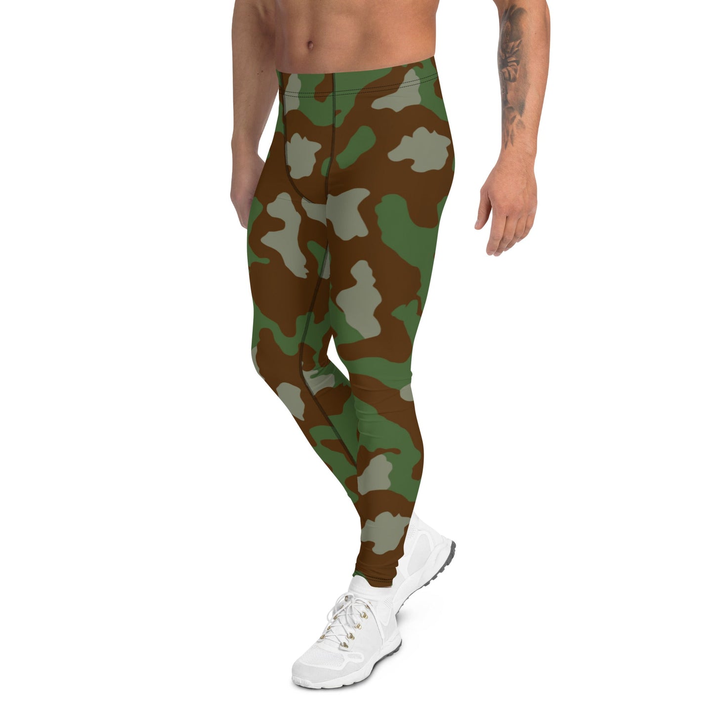 Italian Telo Mimetico Woodland CAMO Mens Leggings