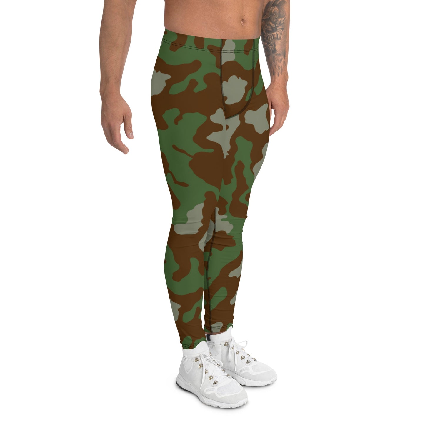 Italian Telo Mimetico Woodland CAMO Mens Leggings