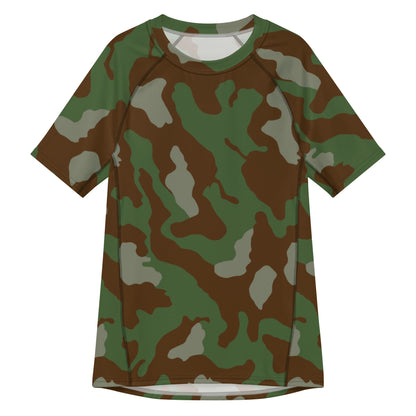 Italian Telo Mimetico Woodland CAMO Mens Short-Sleeve Rash Guard - 2XS - Short-sleeve Guards
