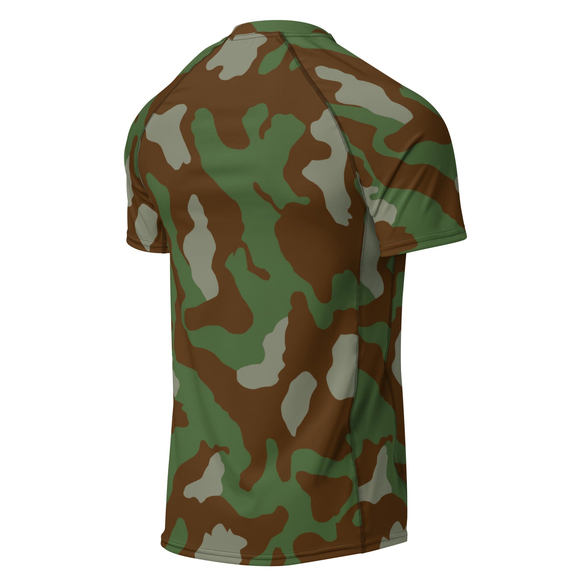 Italian Telo Mimetico Woodland CAMO Mens Short-Sleeve Rash Guard - Short-sleeve Guards