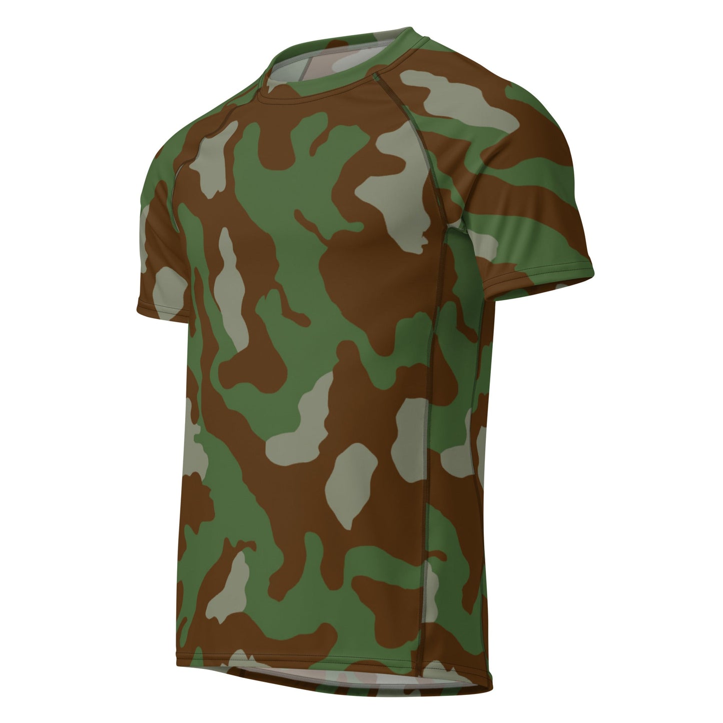 Italian Telo Mimetico Woodland CAMO Mens Short-Sleeve Rash Guard - Short-sleeve Guards