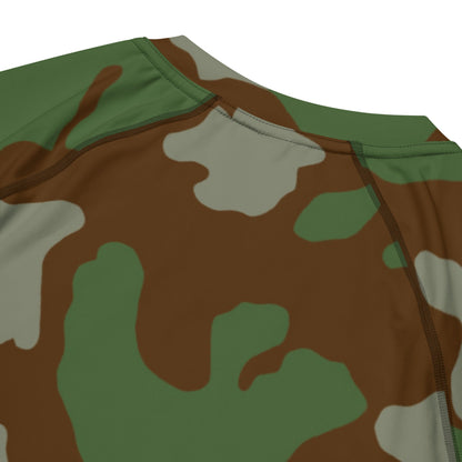 Italian Telo Mimetico Woodland CAMO Mens Short-Sleeve Rash Guard - Short-sleeve Guards