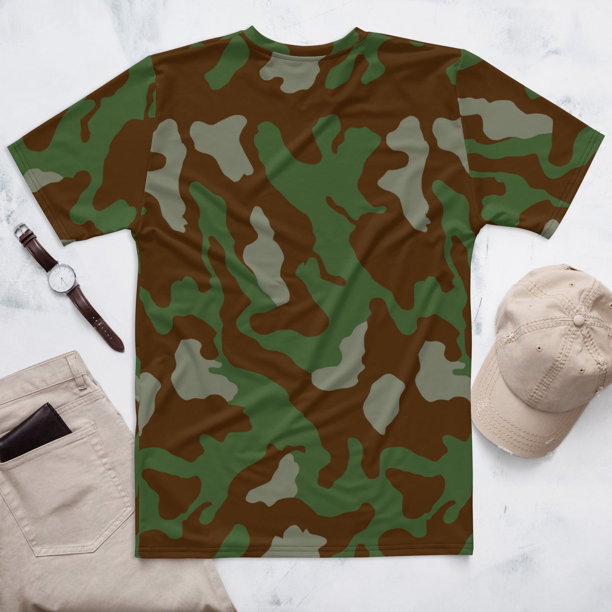 Italian Telo Mimetico Woodland CAMO Mens T-shirt - T-Shirts