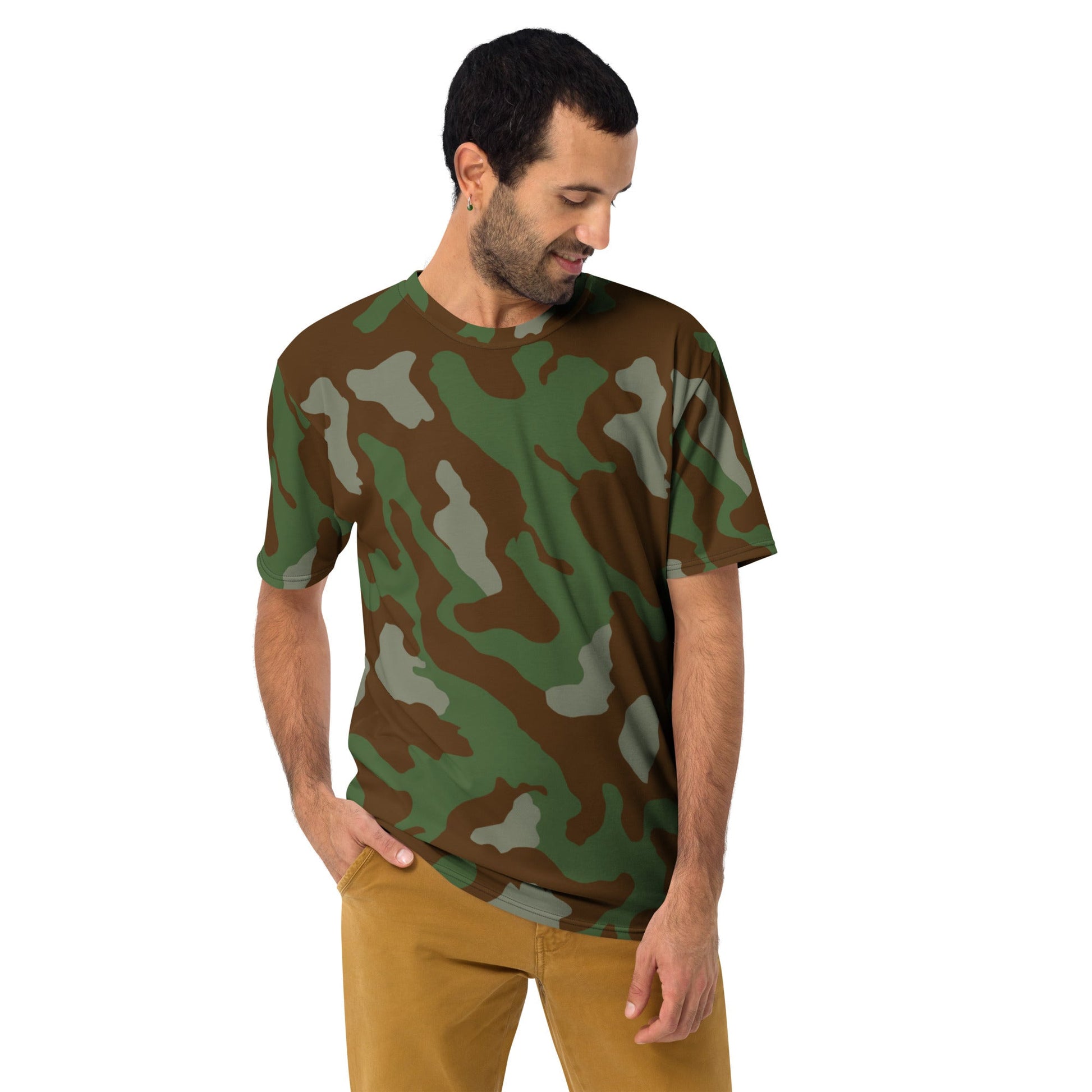 Italian Telo Mimetico Woodland CAMO Mens T-shirt - T-Shirts