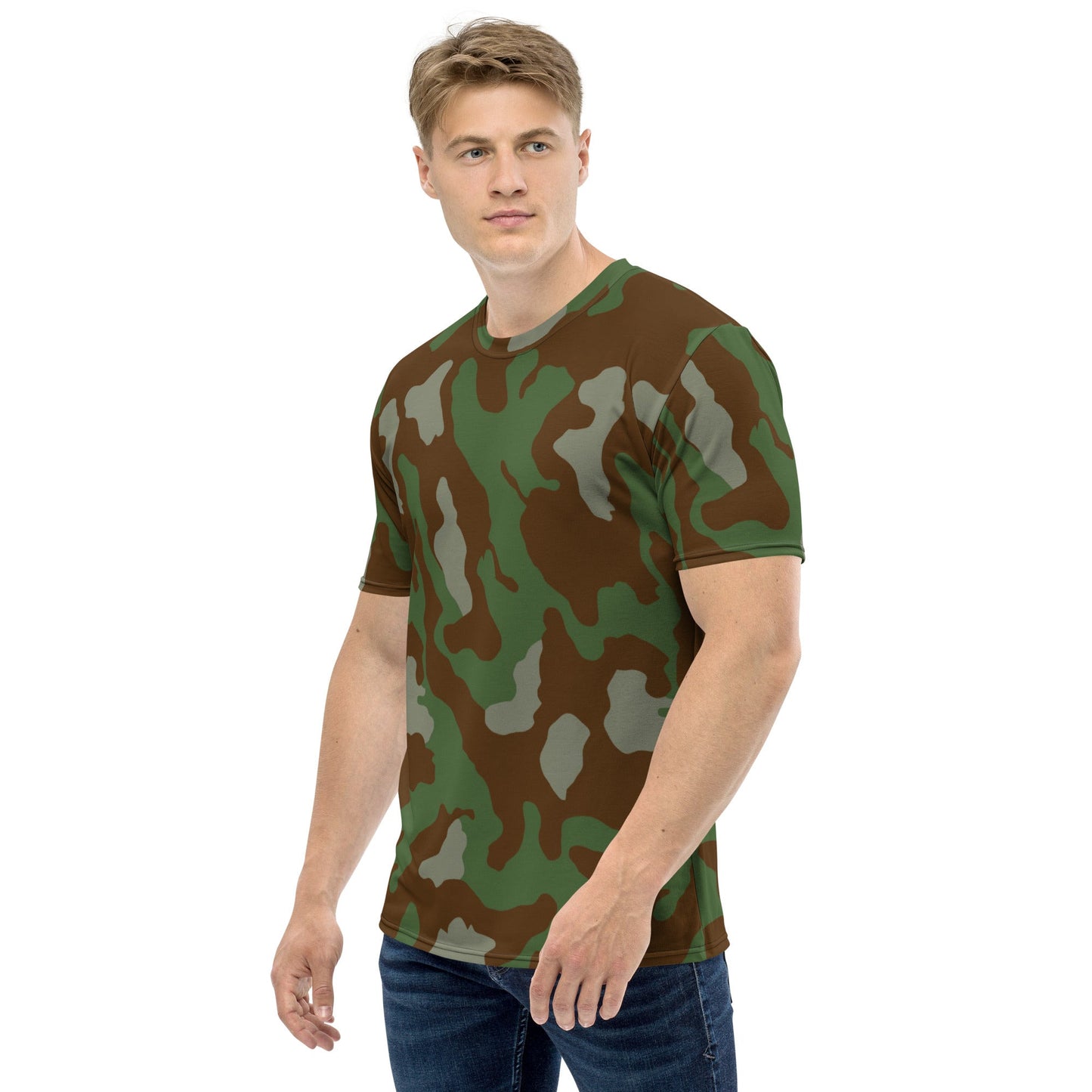 Italian Telo Mimetico Woodland CAMO Mens T-shirt - T-Shirts