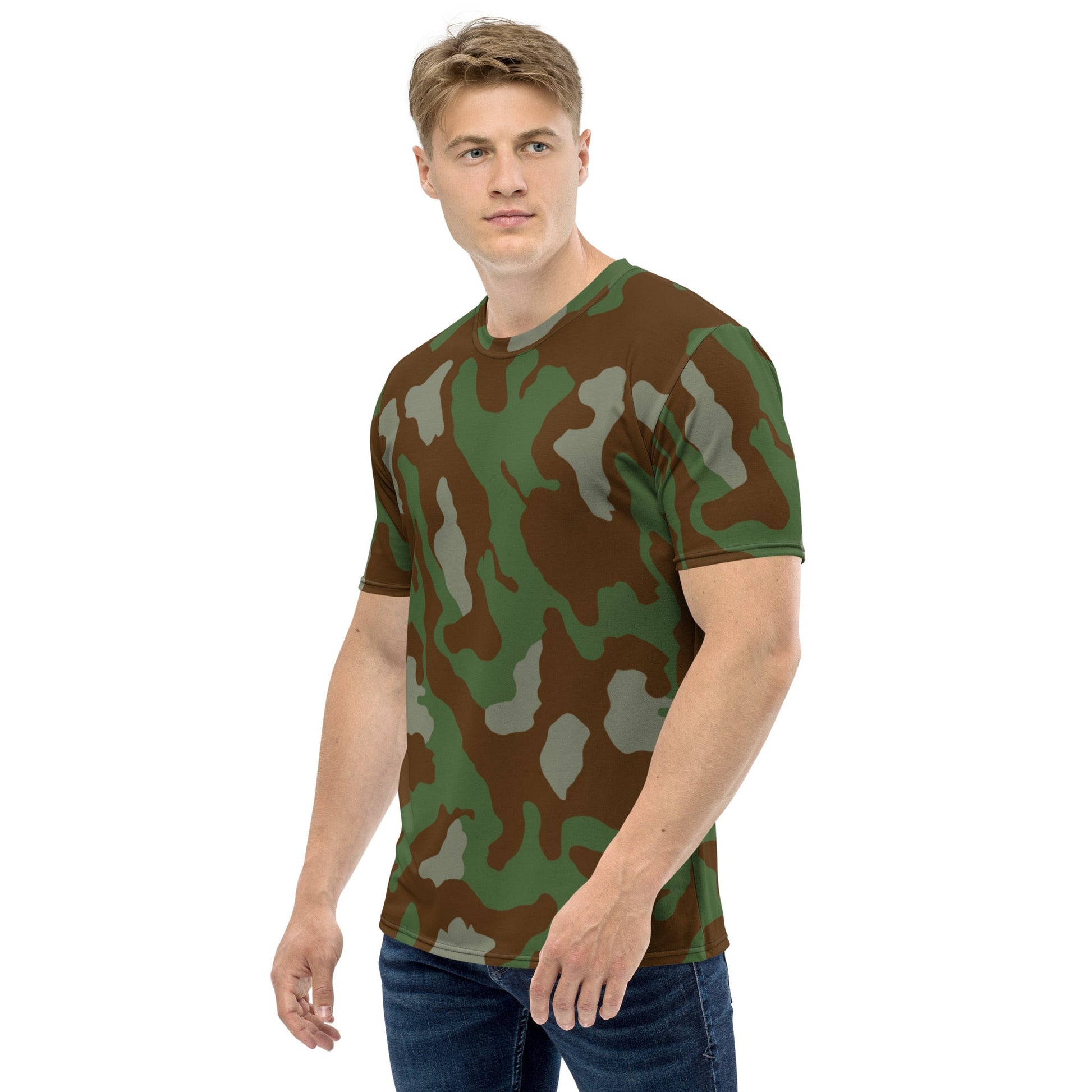 Italian Telo Mimetico Woodland CAMO Mens T-shirt - T-Shirts