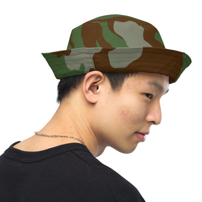 Italian Telo Mimetico Woodland CAMO Reversible Bucket Hat