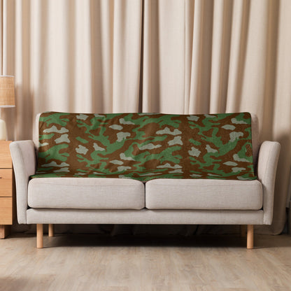 Italian Telo Mimetico Woodland CAMO Sherpa Blanket