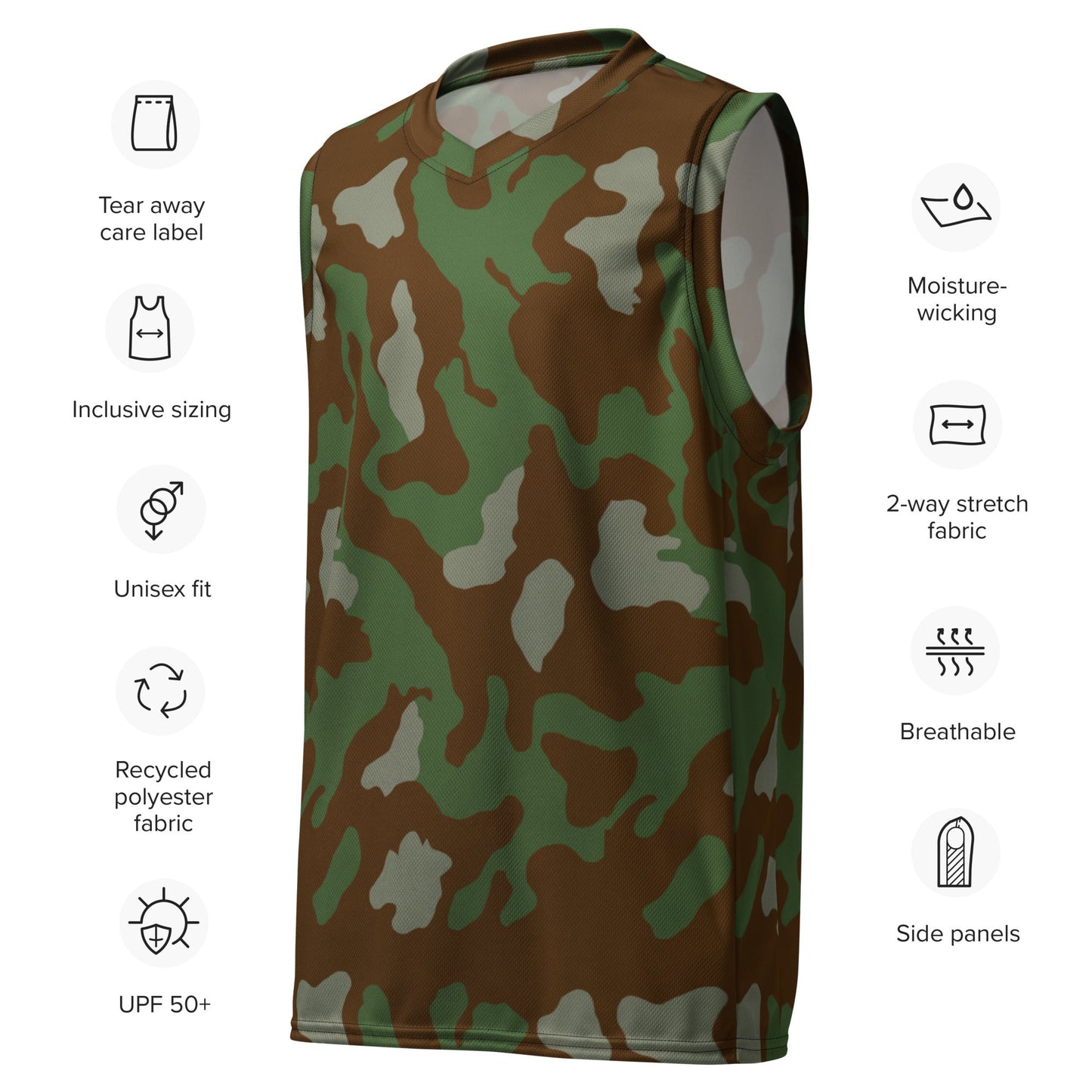 Italian Telo Mimetico Woodland CAMO unisex basketball jersey - Basketball Jerseys