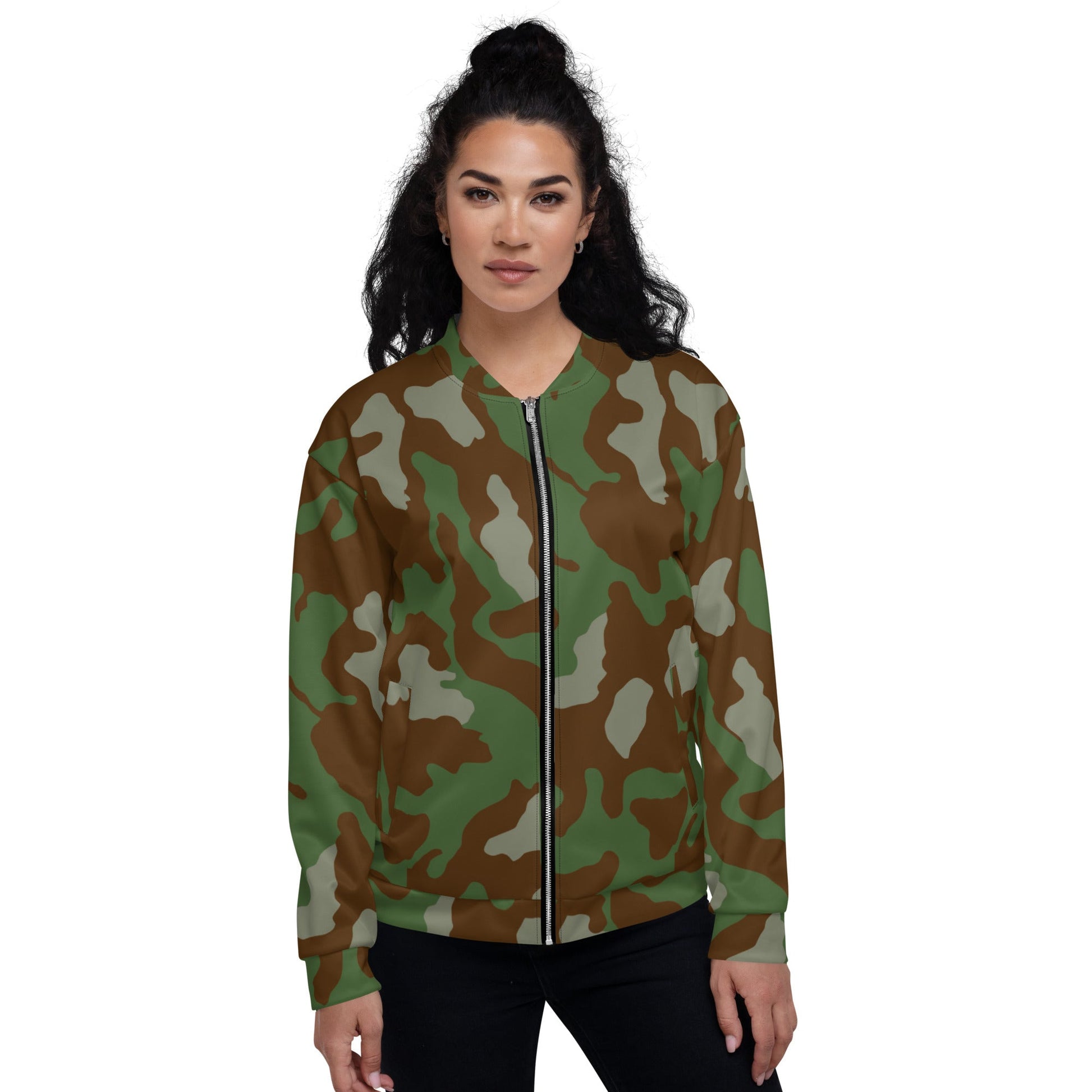 Italian Telo Mimetico Woodland CAMO Unisex Bomber Jacket - Jackets