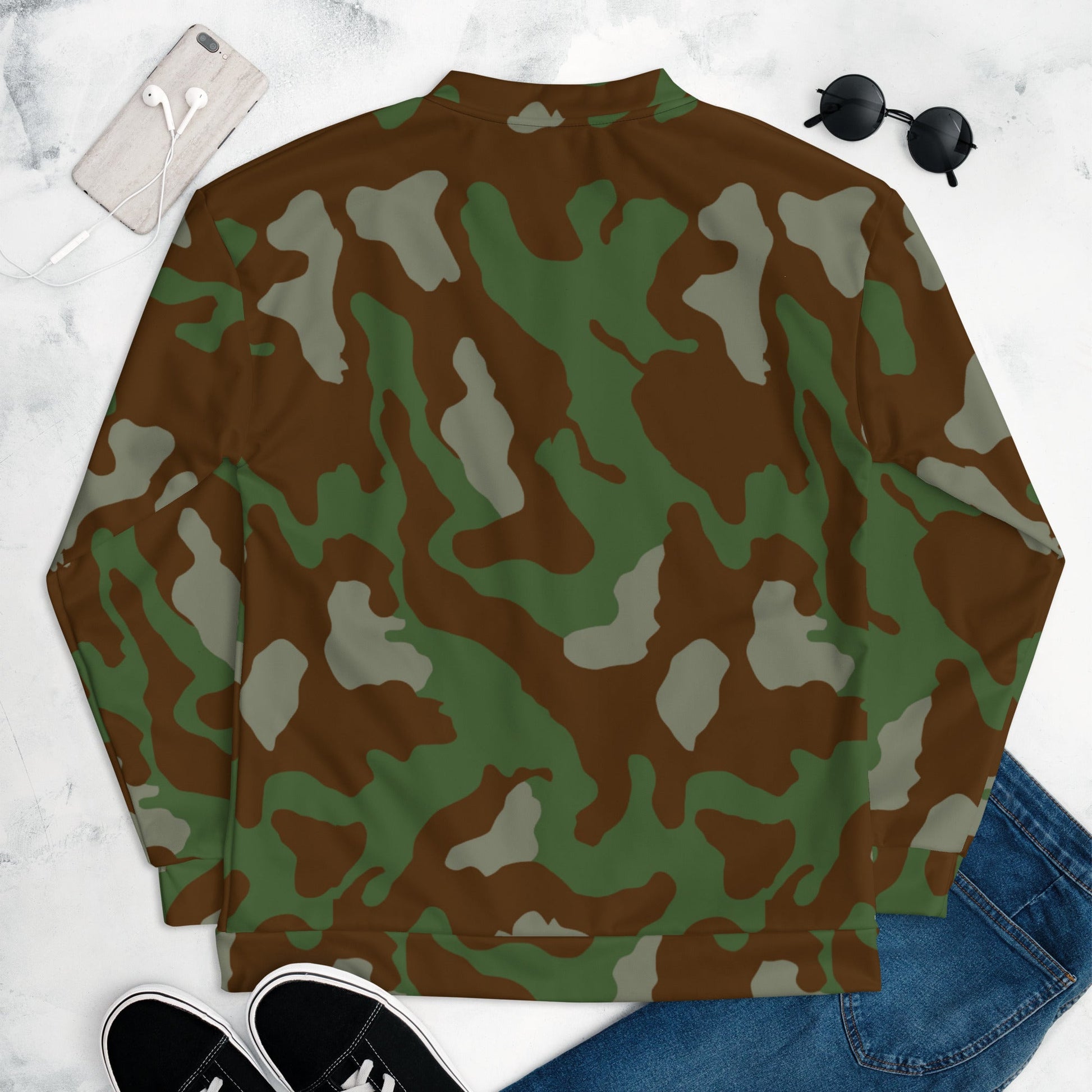 Italian Telo Mimetico Woodland CAMO Unisex Bomber Jacket - Jackets