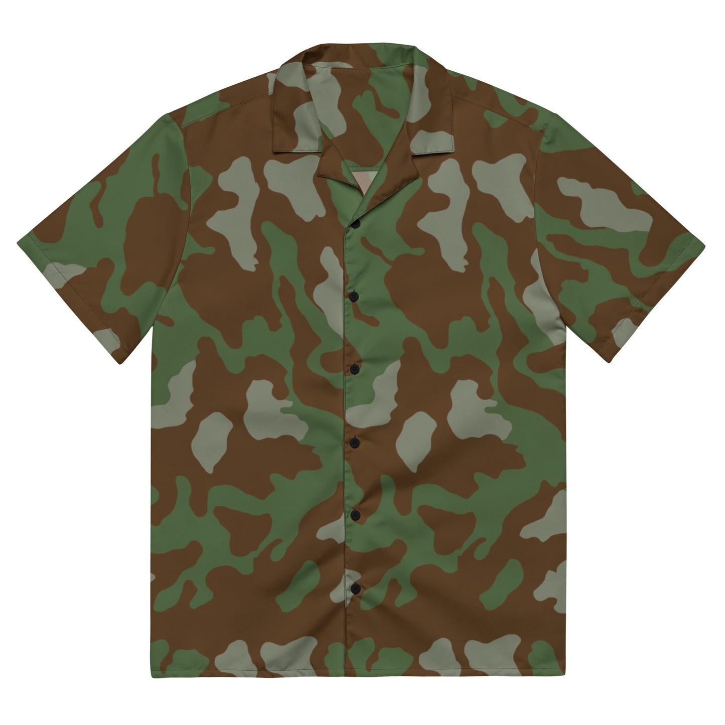 Italian Telo Mimetico Woodland CAMO Unisex button shirt - 2XS - Button Shirts