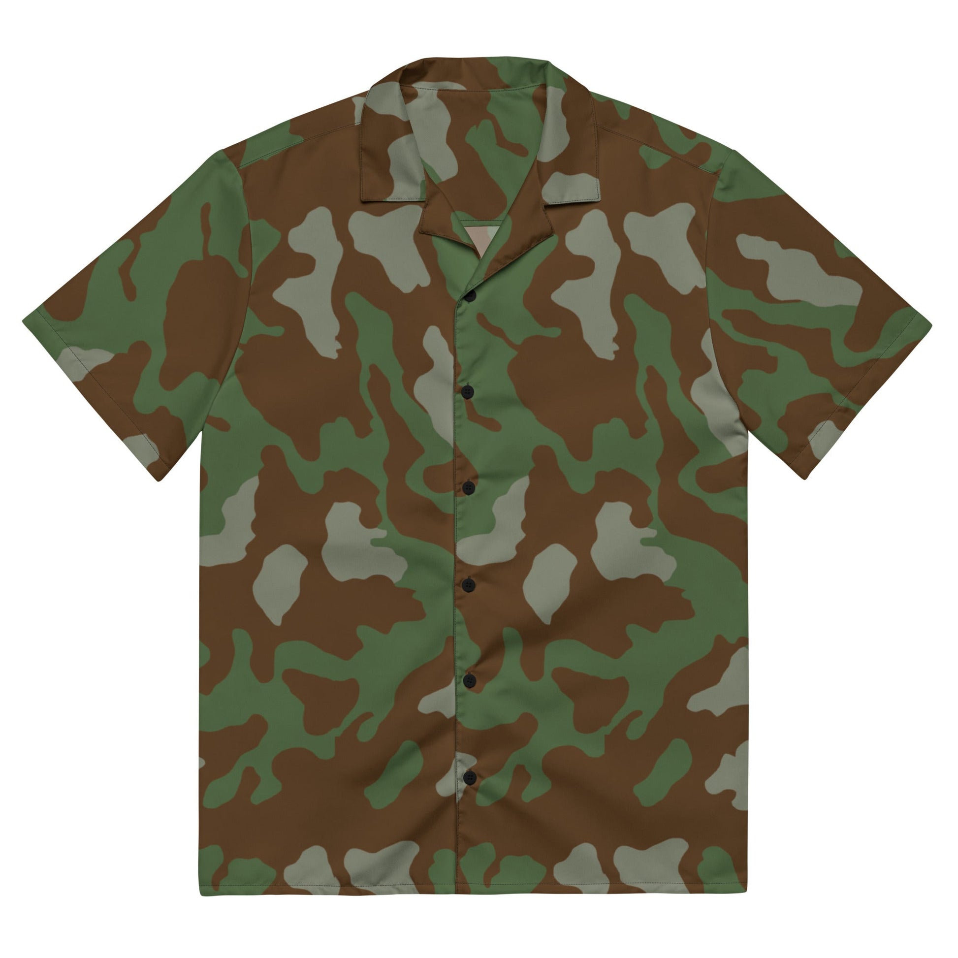 Italian Telo Mimetico Woodland CAMO Unisex button shirt - 2XS - Button Shirts
