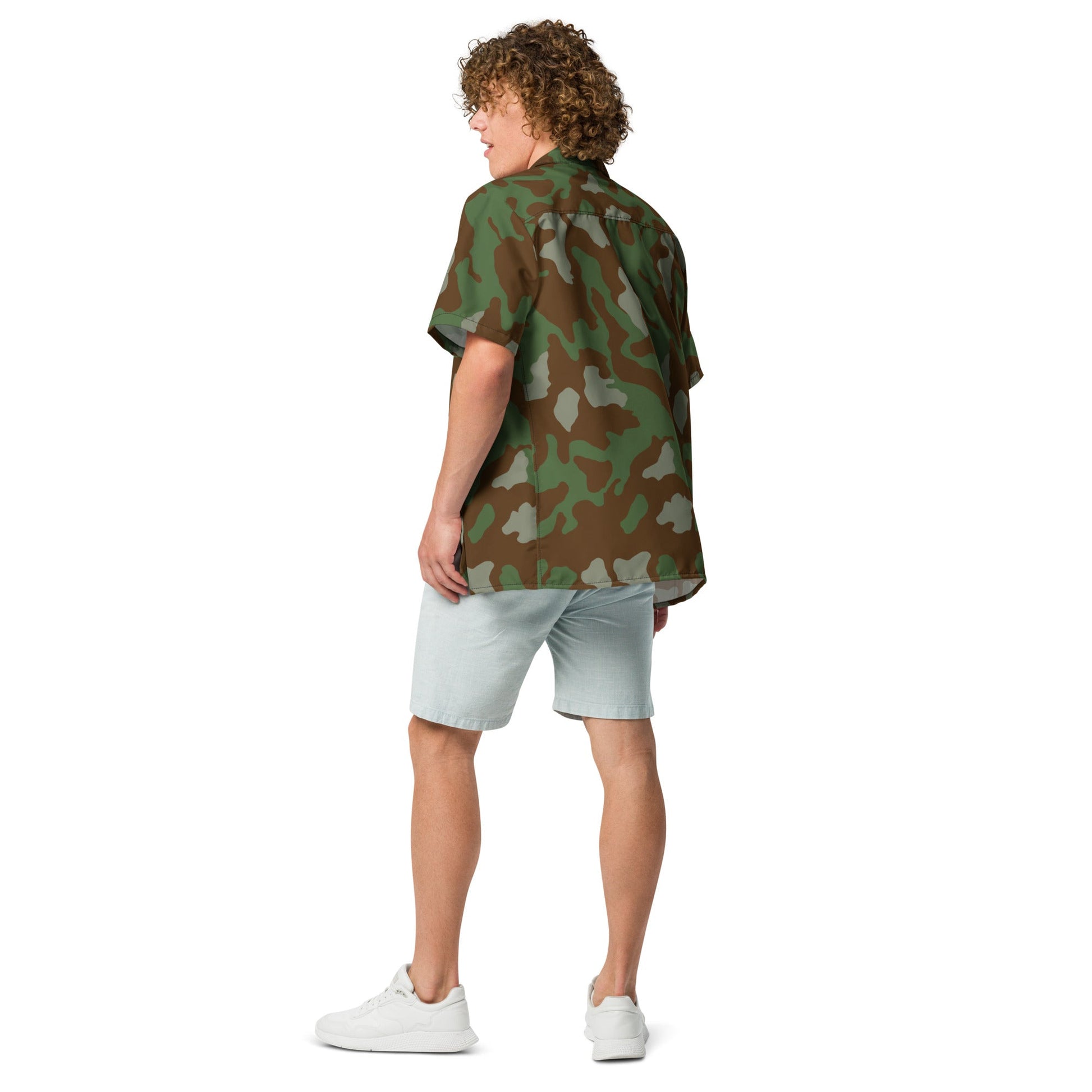 Italian Telo Mimetico Woodland CAMO Unisex button shirt - Button Shirts