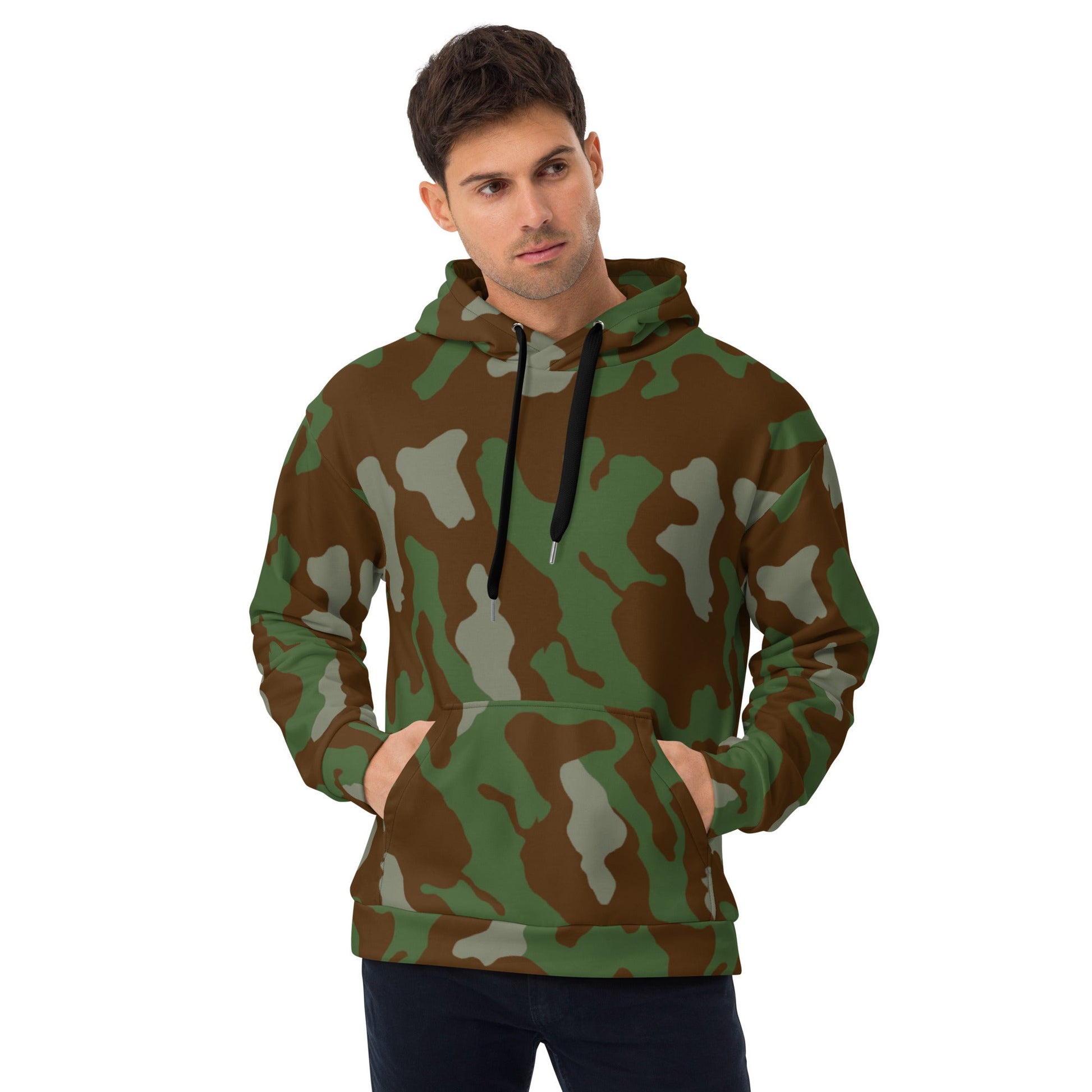 Italian Telo Mimetico Woodland CAMO Unisex Hoodie - 2XS - Hoodies