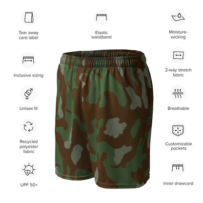 Italian Telo Mimetico Woodland CAMO Unisex mesh shorts - Mesh Shorts