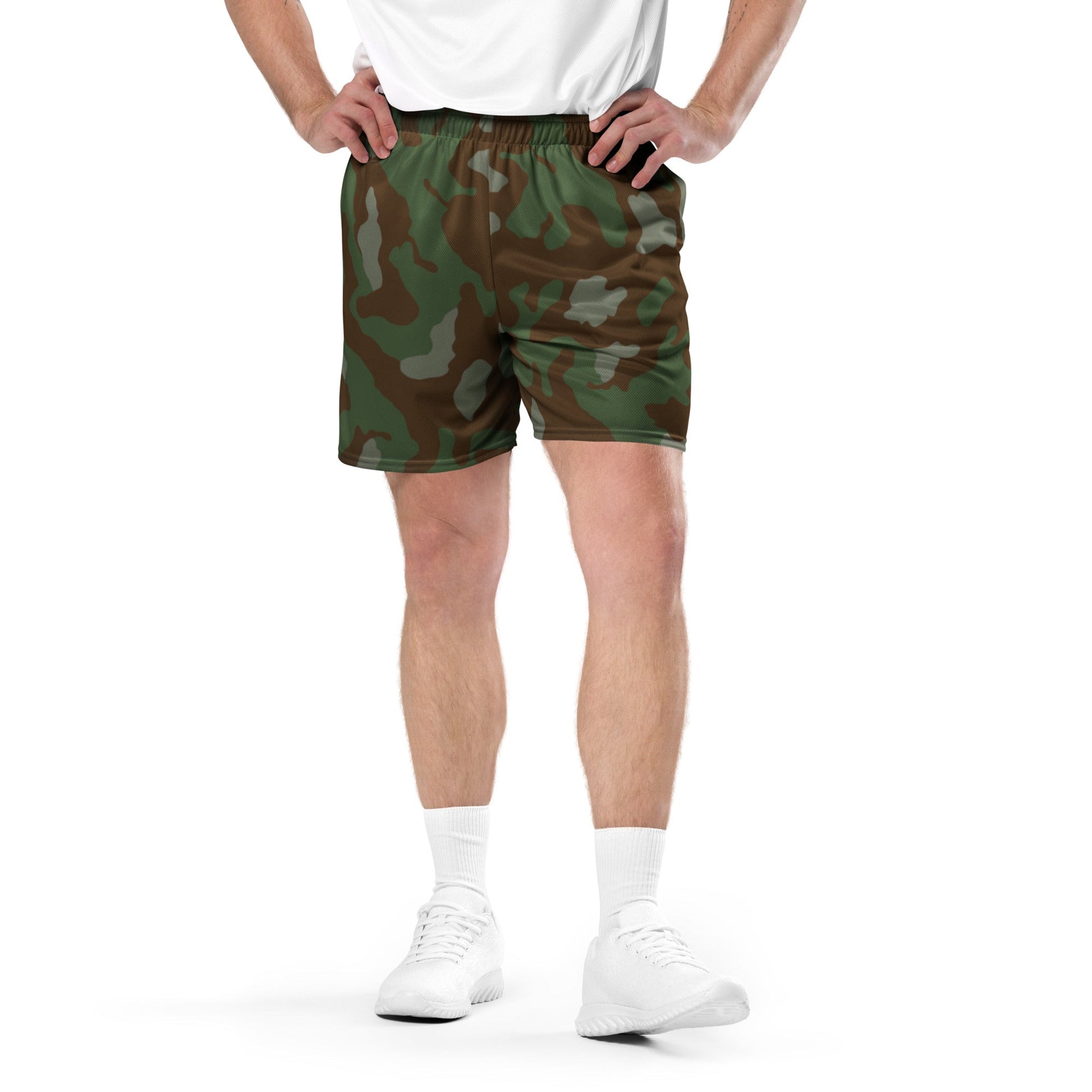 Italian Telo Mimetico Woodland CAMO Unisex mesh shorts - Mesh Shorts