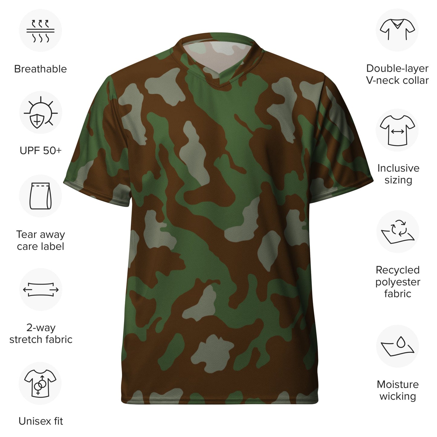 Italian Telo Mimetico Woodland CAMO unisex sports jersey - Sports Jerseys