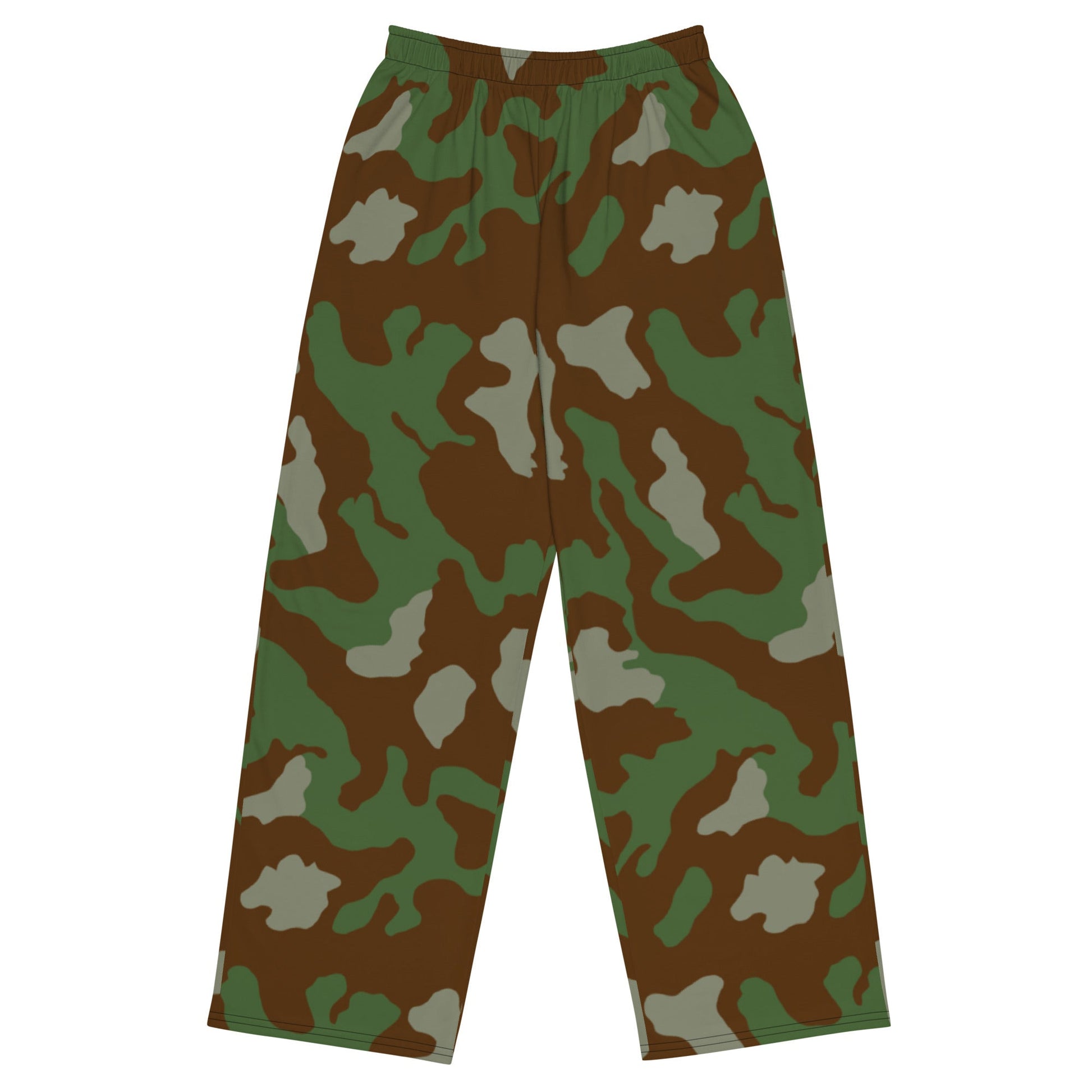Italian Telo Mimetico Woodland CAMO unisex wide-leg pants - 2XS - Wide-leg Pants