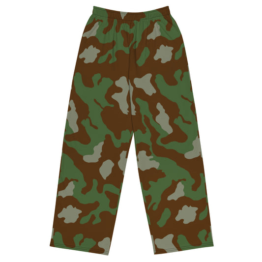 Italian Telo Mimetico Woodland CAMO unisex wide-leg pants - 2XS - Wide-leg Pants