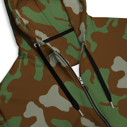 Italian Telo Mimetico Woodland CAMO Unisex zip hoodie - Zip Hoodies
