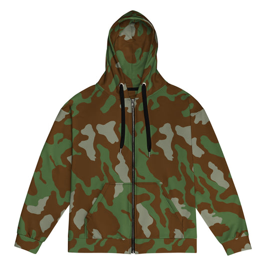 Italian Telo Mimetico Woodland CAMO Unisex zip hoodie - 2XS - Zip Hoodies
