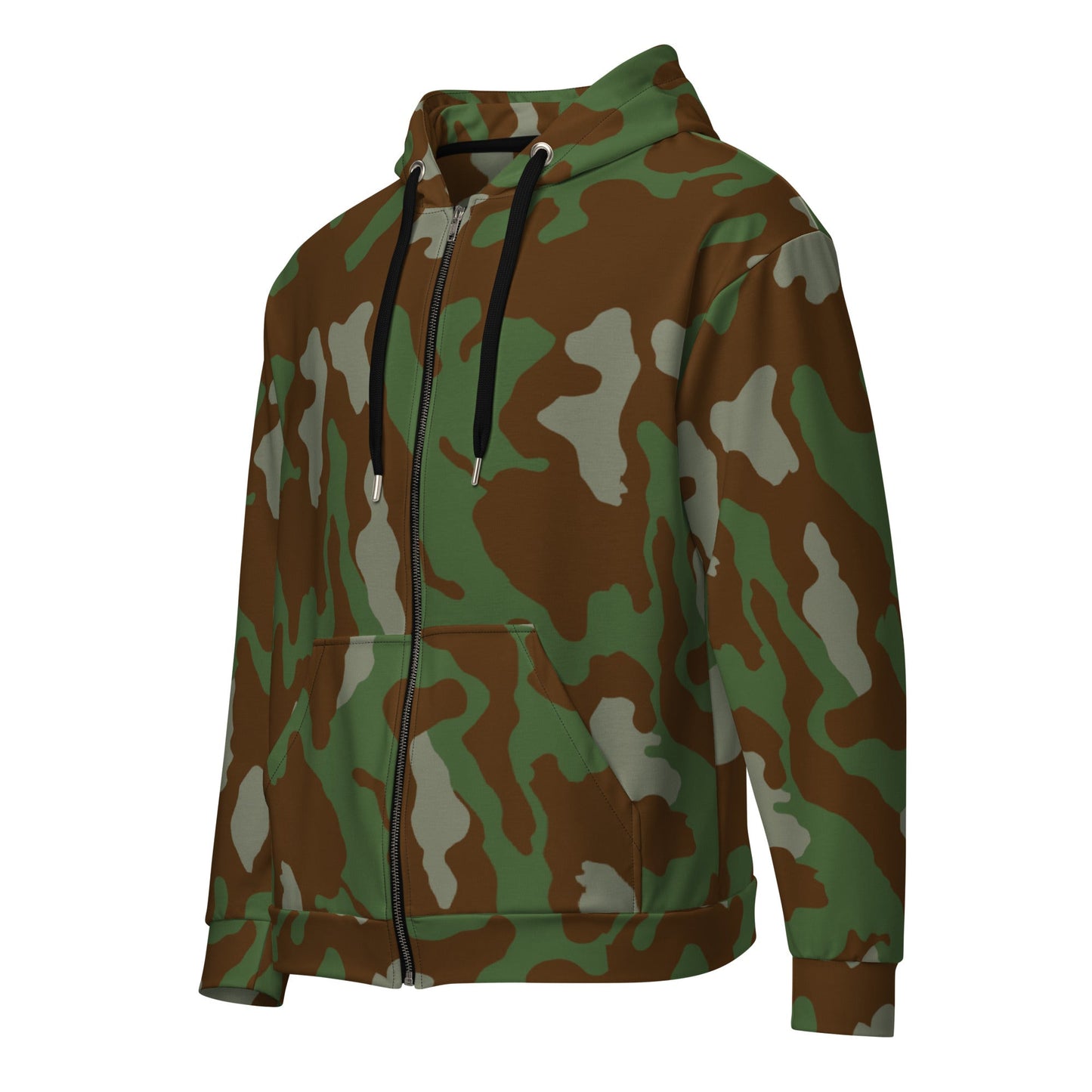 Italian Telo Mimetico Woodland CAMO Unisex zip hoodie - Zip Hoodies