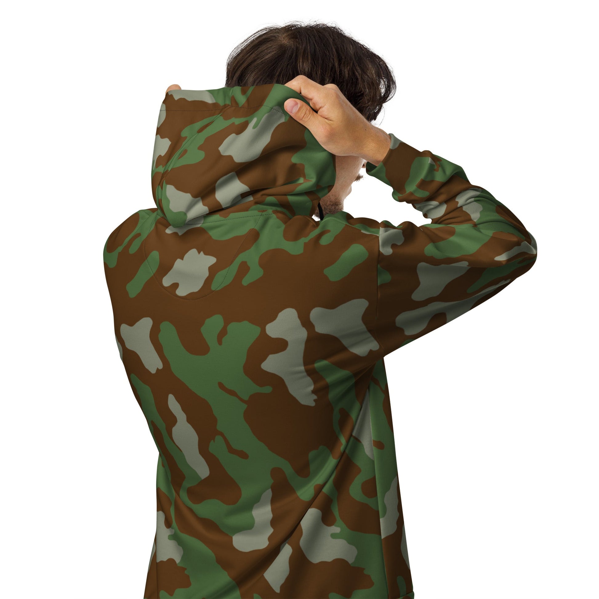 Italian Telo Mimetico Woodland CAMO Unisex zip hoodie - Zip Hoodies