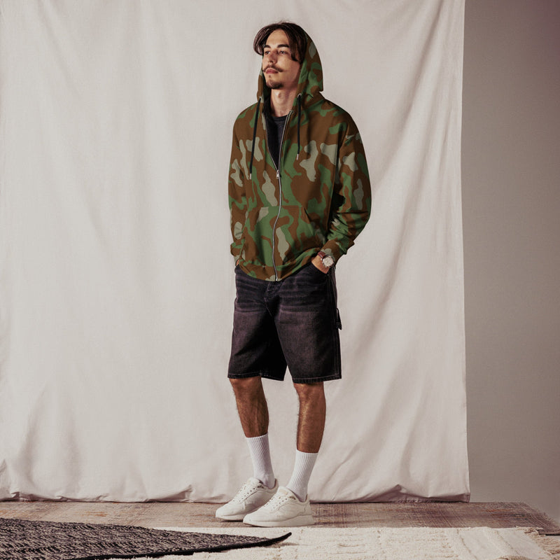 Telo Mimetico Woodland CAMO Unisex Zip Hoodie