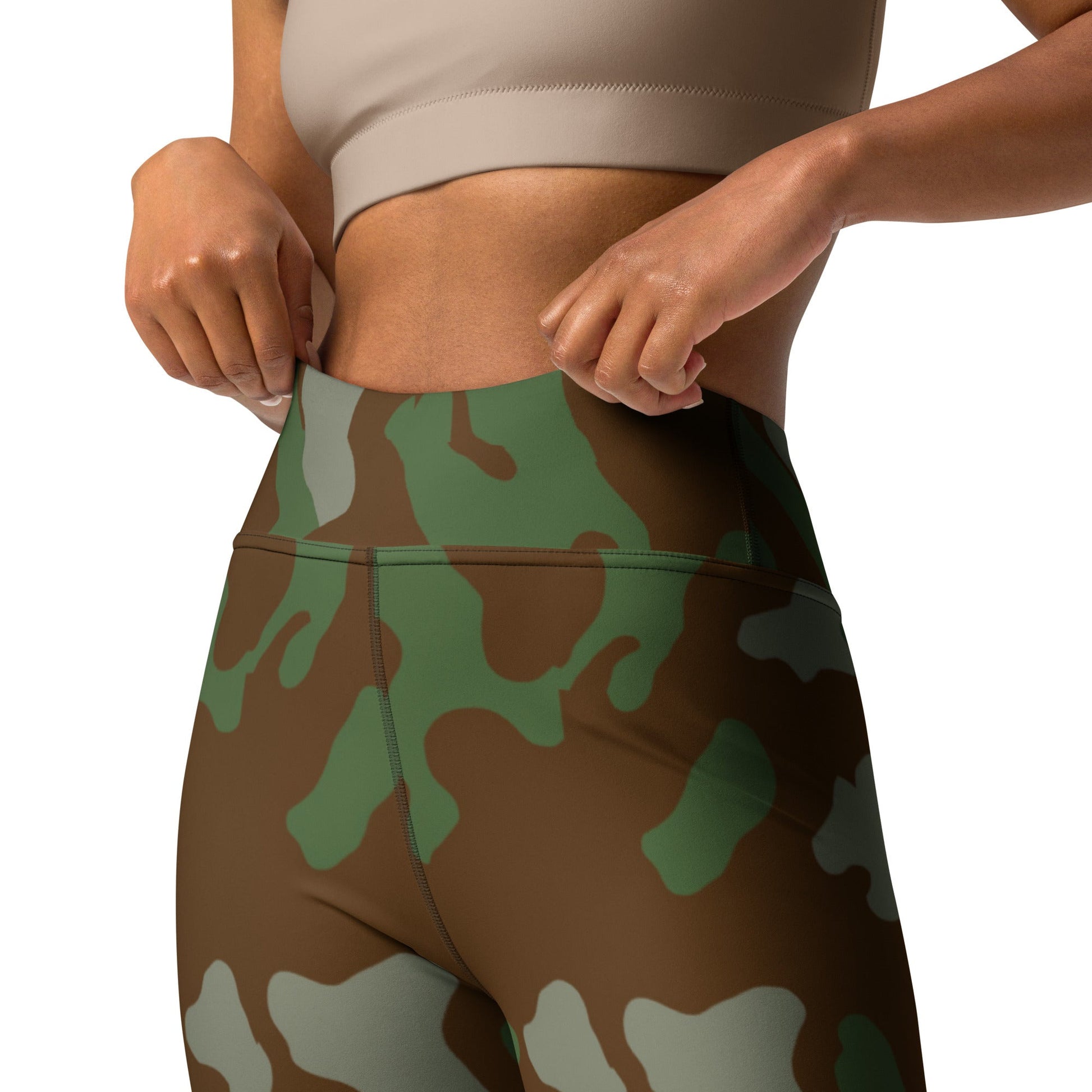 Italian Telo Mimetico Woodland CAMO Yoga Leggings - Womens