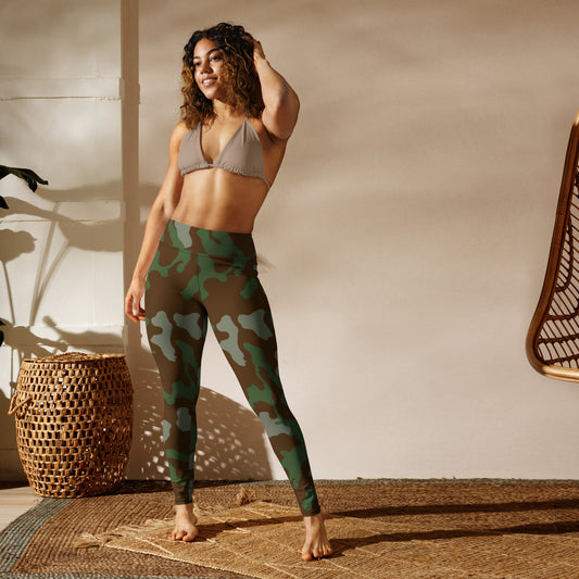 Italian Telo Mimetico Woodland CAMO Yoga Leggings - Womens